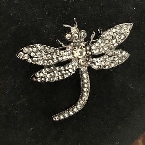 Cubic Zarconia Dragonfly Brooch
